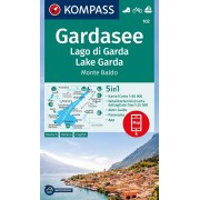 102 Kompass Wanderkarte Gardasjön